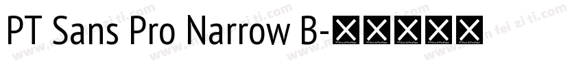 PT Sans Pro Narrow B字体转换